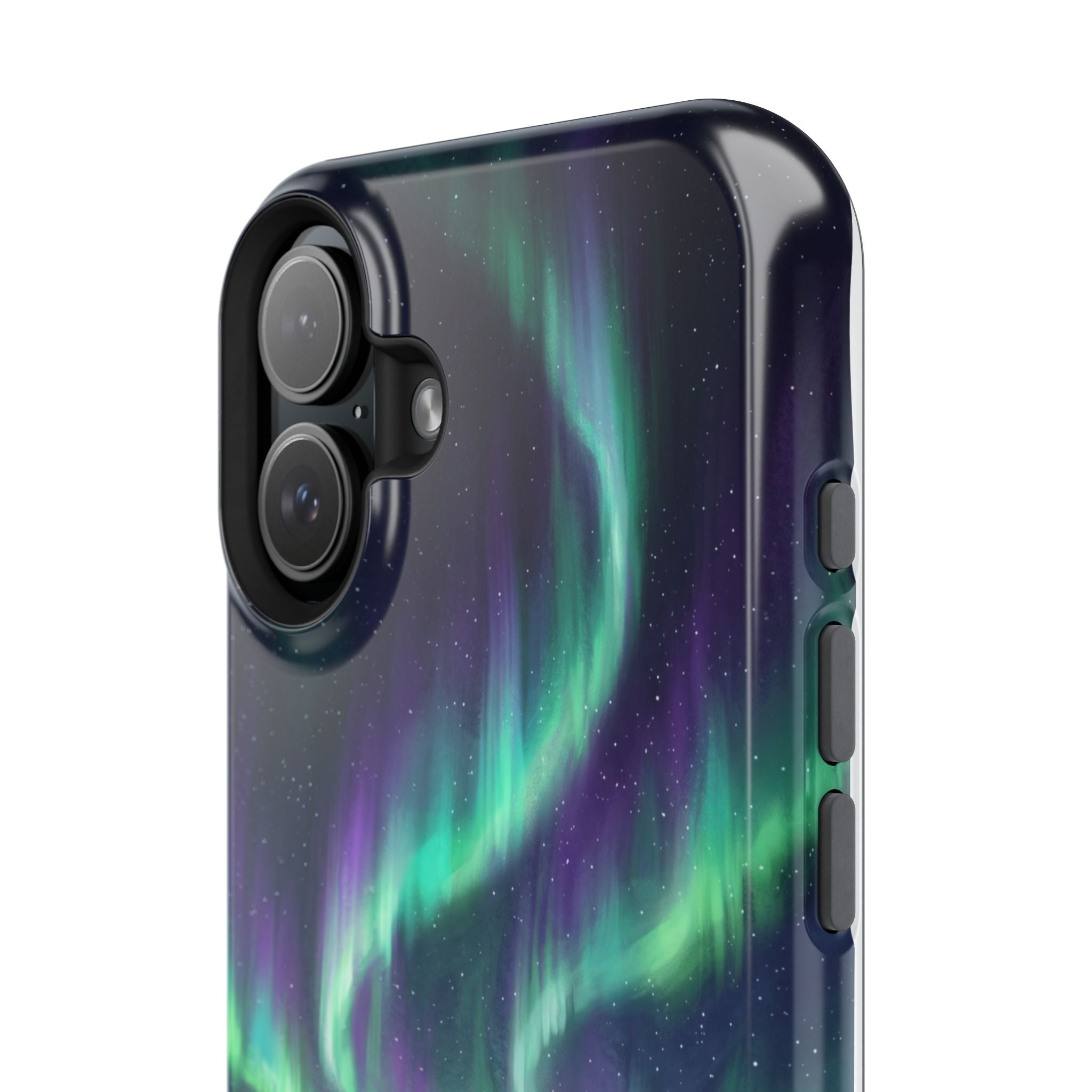 Personalized Dachshund Northern Lights Phone Case — Wireless Charging Cover