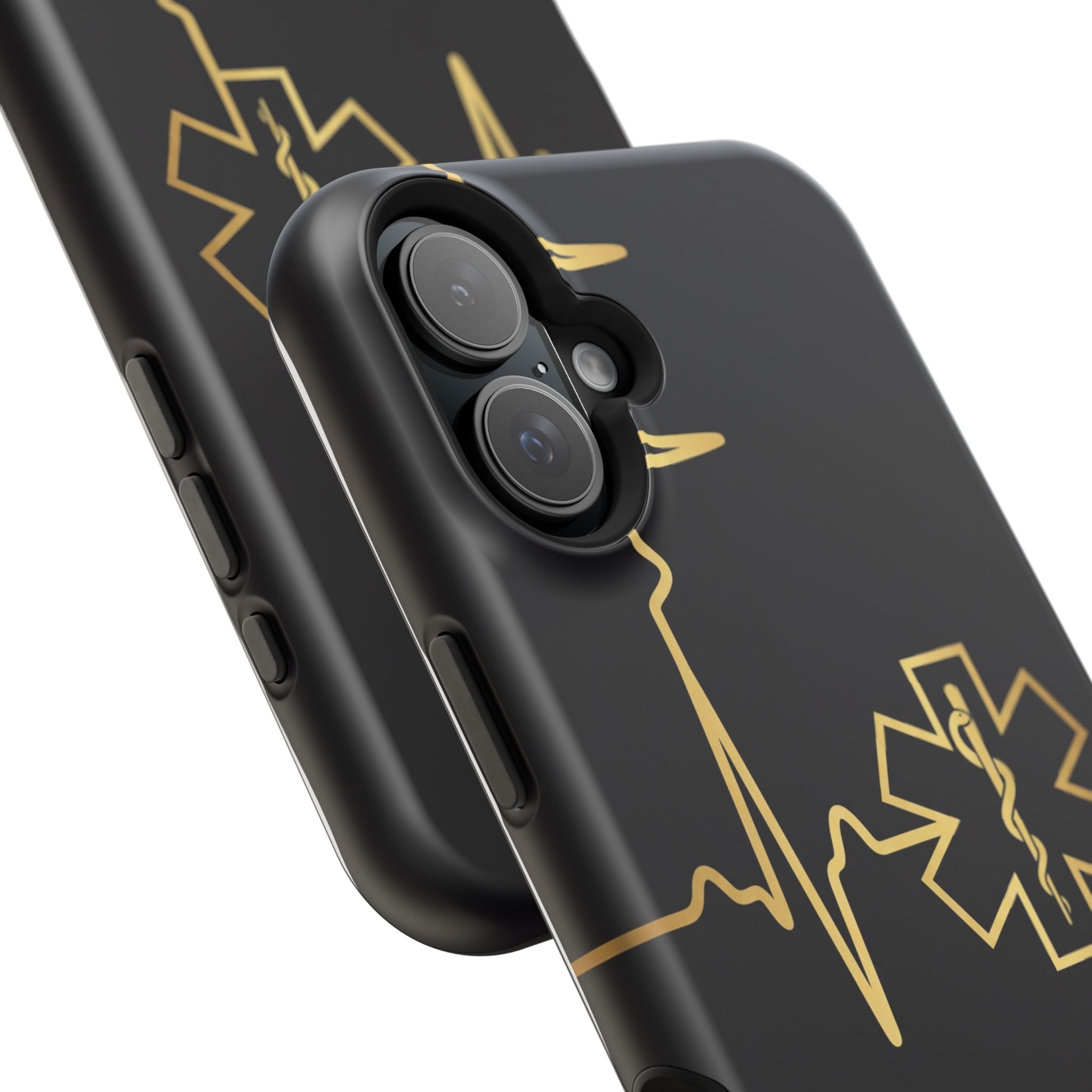 Paramedic/EMT Heartbeat Line Phone Case — Magnetic Wireless Charging Cover