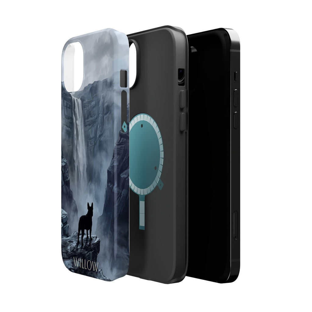 Personalized French Bulldog Misty Waterfall Phone Case — Wireless Charging Cover