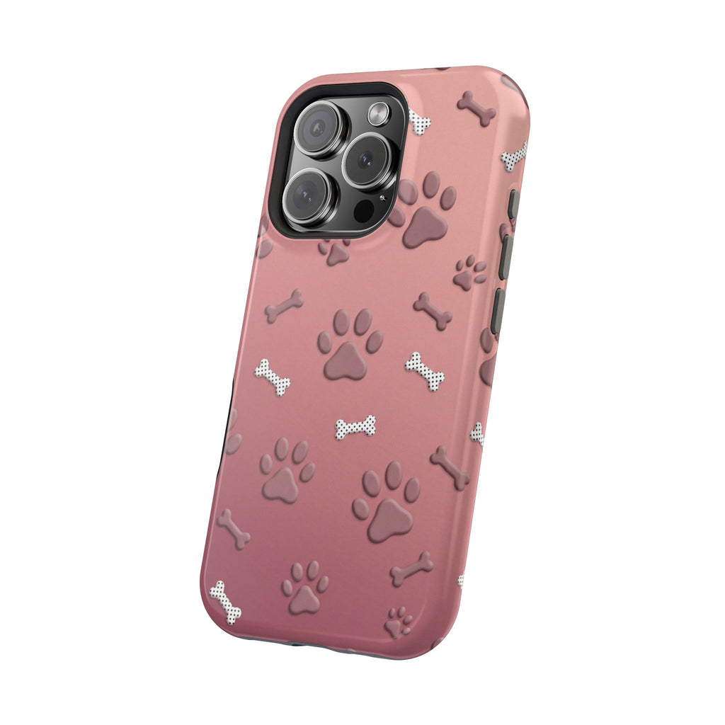 Paws & Bones Phone Case — Impact-Resistant Wireless Charging Cover
