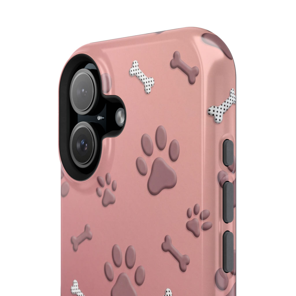 Paws & Bones Phone Case — Impact-Resistant Wireless Charging Cover
