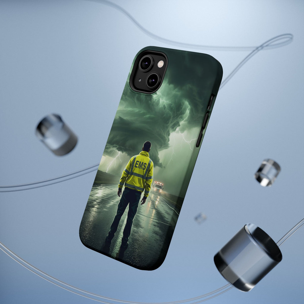 EMS Green Storm Phone Case — Magnetic Wireless Charging Cover