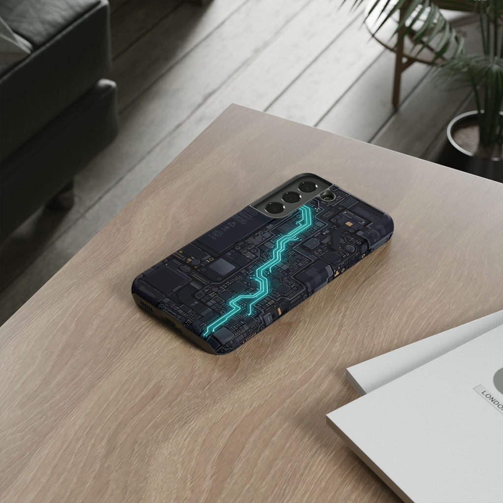 Electrician Cyan Circuit Phone Case - Samsung & iPhone Series