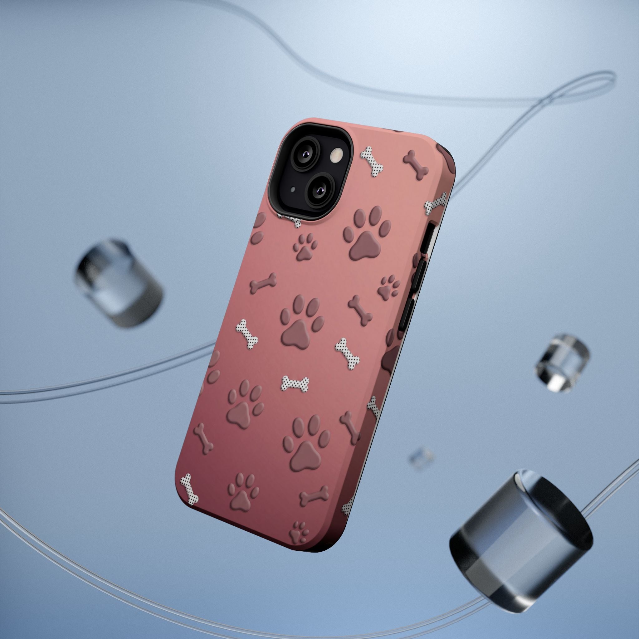 Paws & Bones Phone Case — Impact-Resistant Wireless Charging Cover