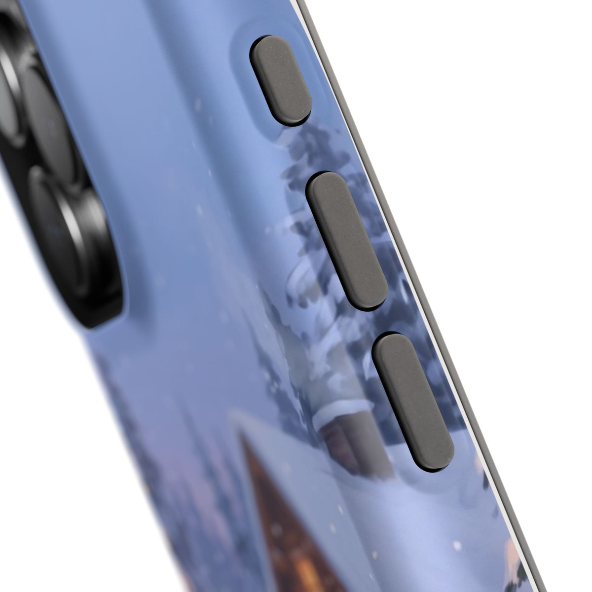 Personalized Dachshund Winter Cabin Phone Case — Wireless Charging Cover
