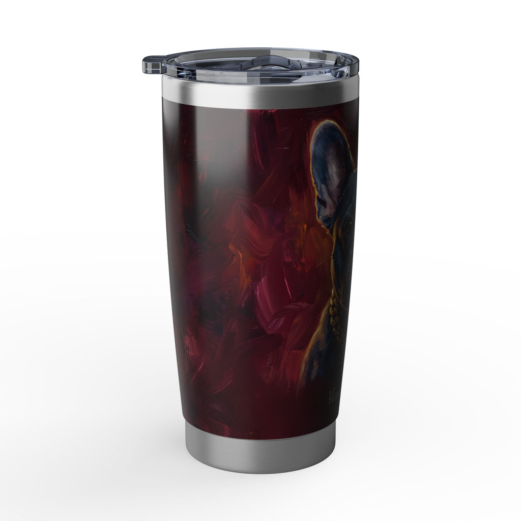 Personalized Frenchie Tumbler – Handsome Devil Travel Mug, Custom Name Gift for Dog Lovers