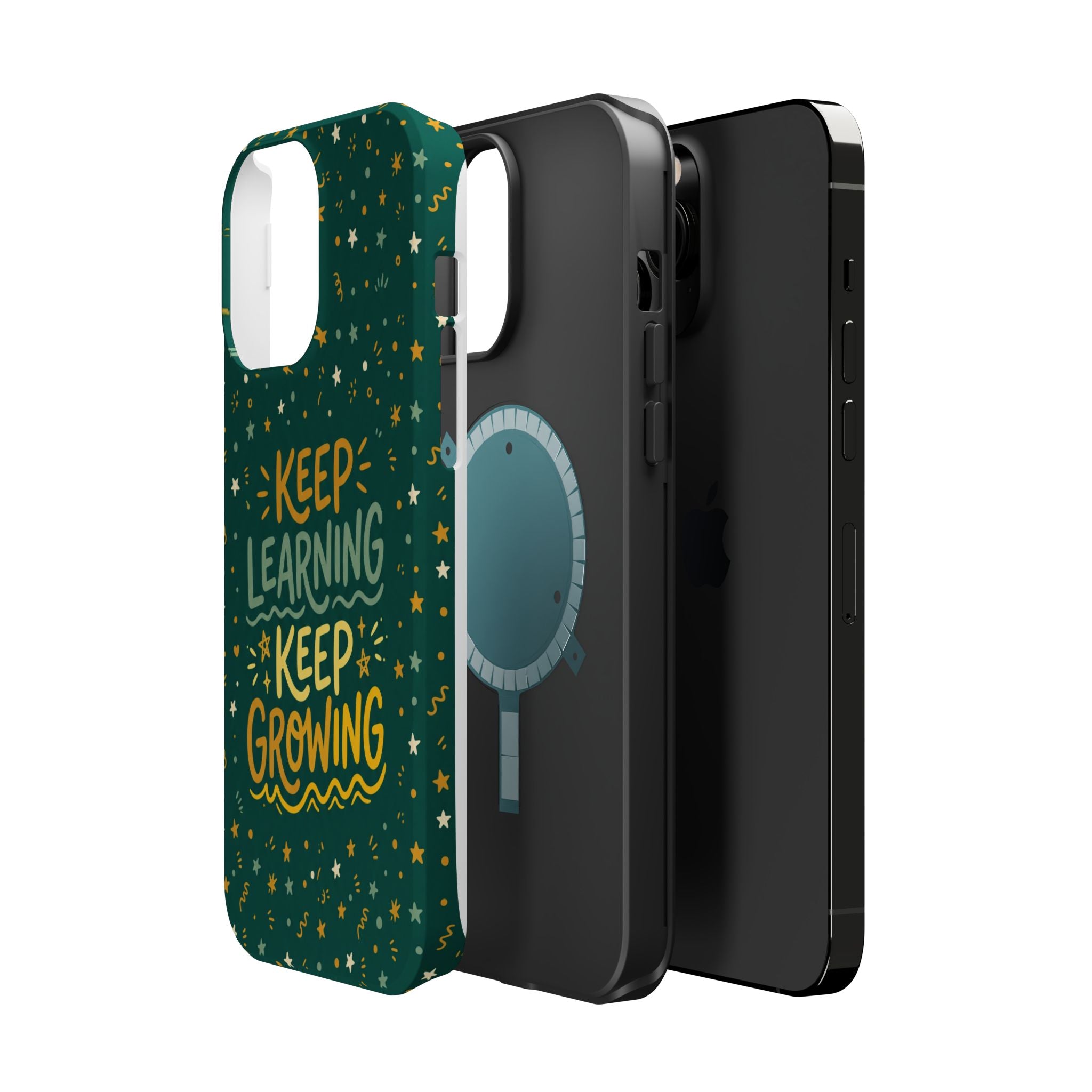 Keep Learning Keep Growing Teacher Phone Case — Wireless Charging Cover