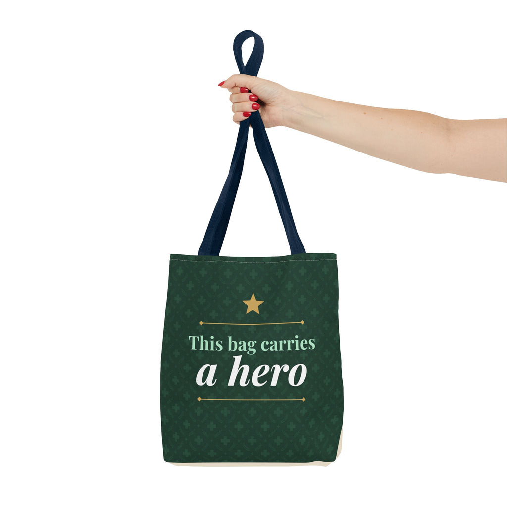 This Bag Carries a Hero Tote | Nurse Gift Tote Bag | Essential Worker Appreciation Gift | Premium Polyester Carry-All