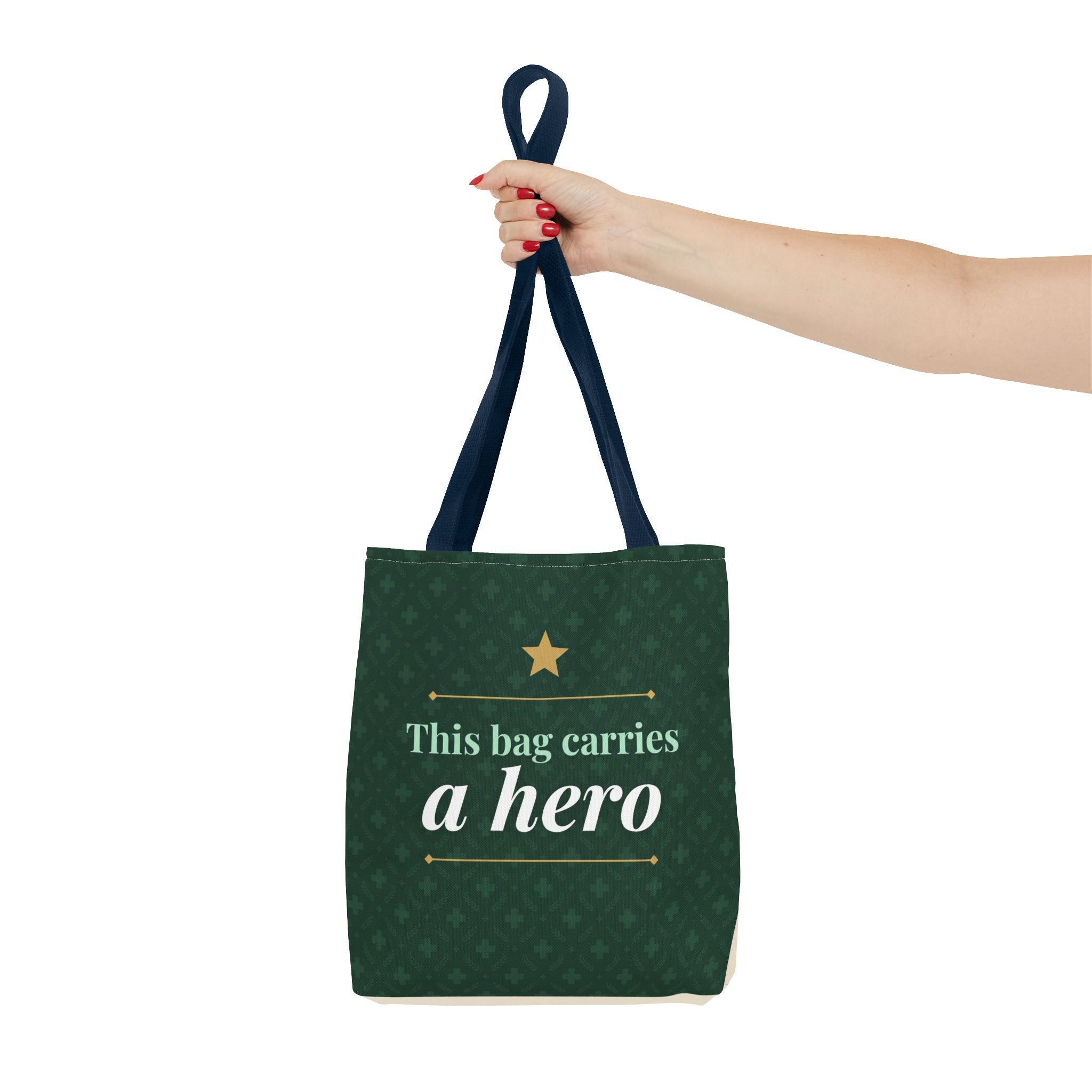 This Bag Carries a Hero Tote | Nurse Gift Tote Bag | Essential Worker Appreciation Gift | Premium Polyester Carry-All