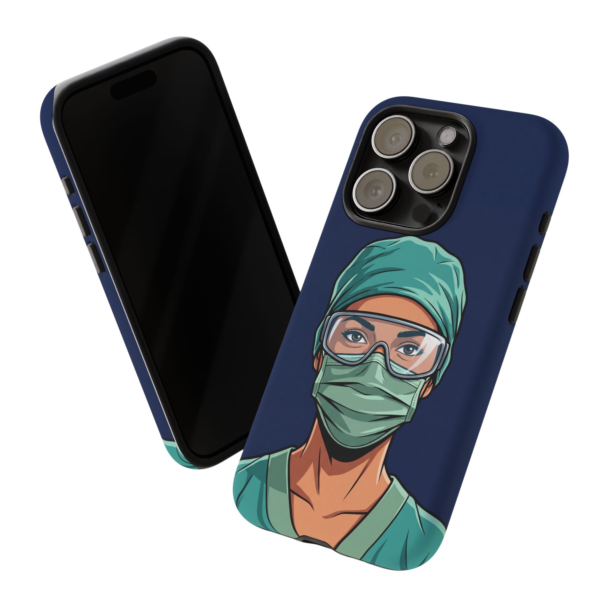 Nurse Illustrated Portrait Phone Case | iPhone & Samsung