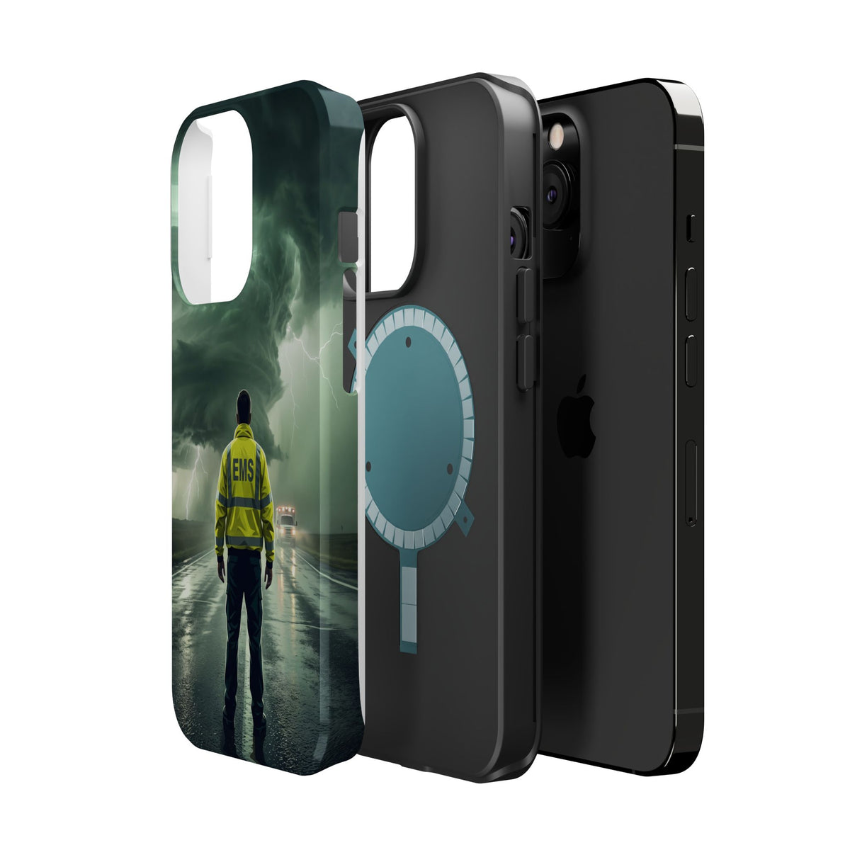 EMS Green Storm Phone Case — Magnetic Wireless Charging Cover