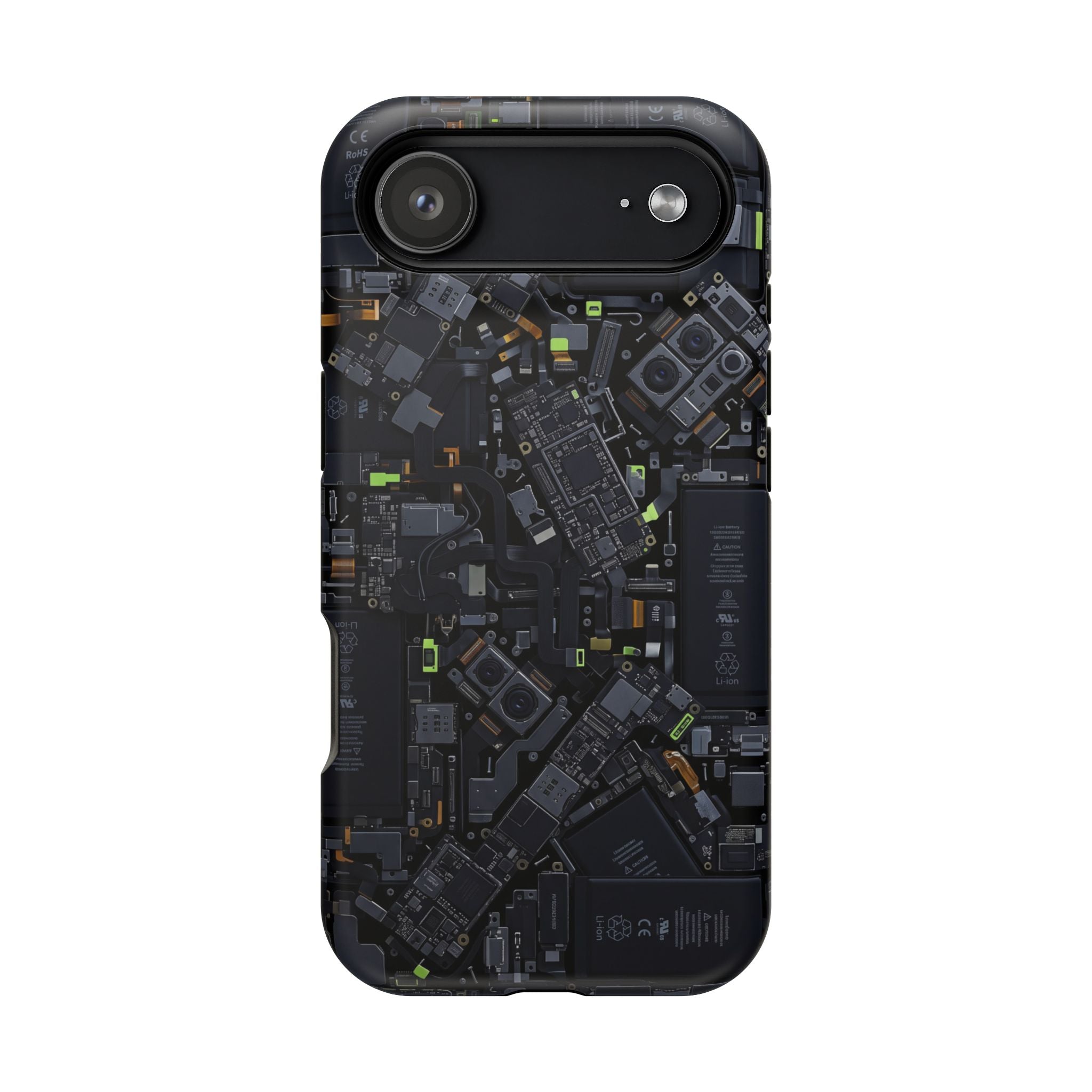 Circuit Core Phone Case — Motherboard Print Wireless Charging Cover