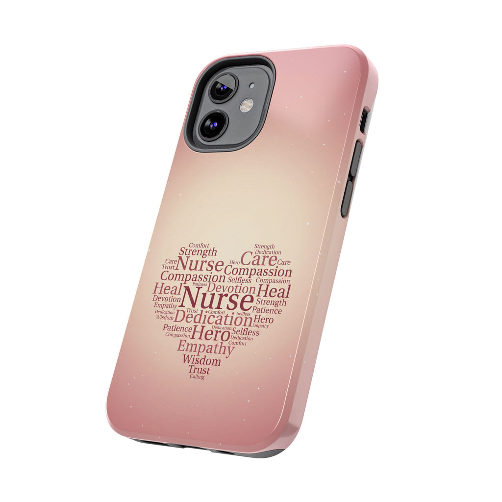 Nurse Heart Word Cloud Phone Case | iPhone & Samsung Galaxy series