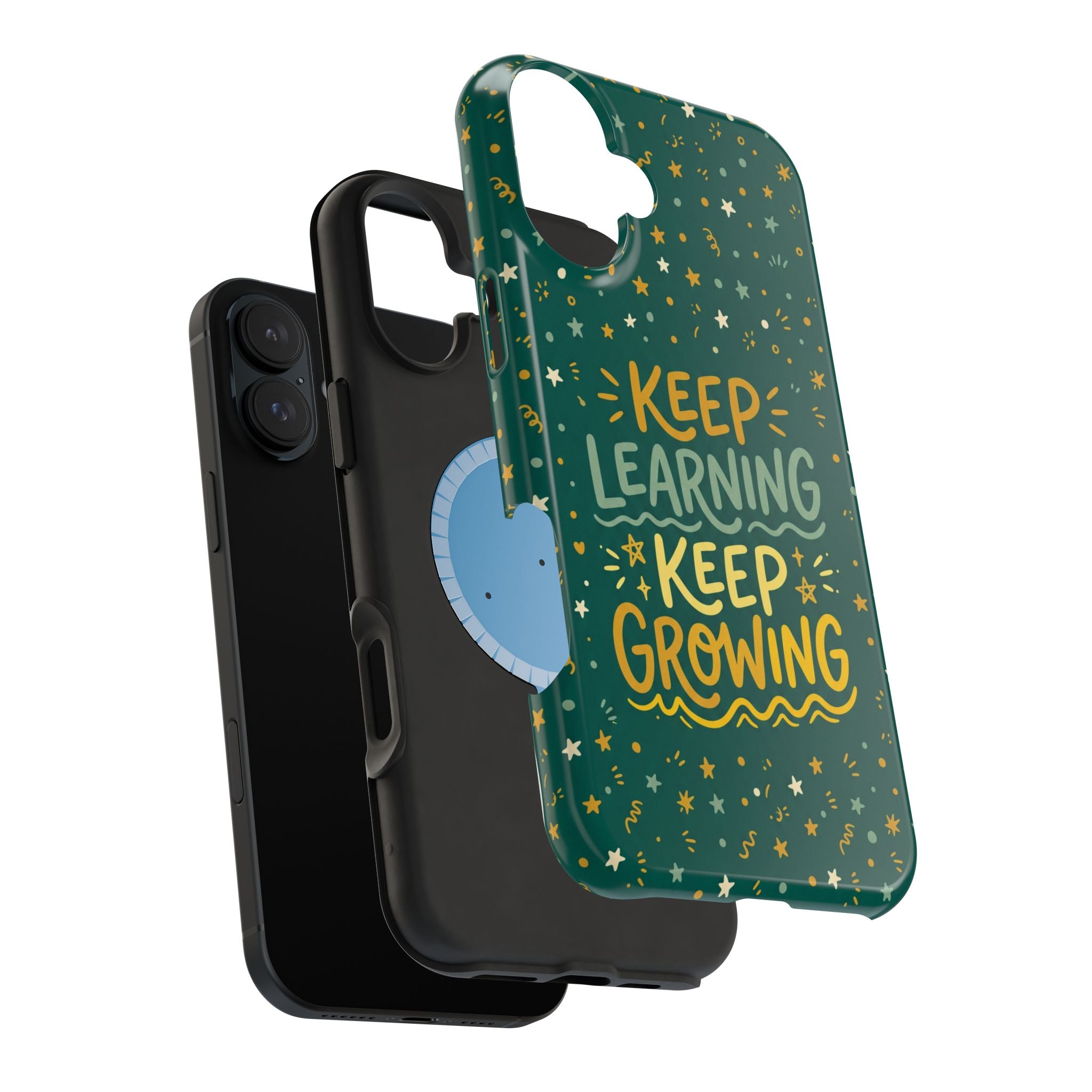 Keep Learning Keep Growing Teacher Phone Case — Wireless Charging Cover