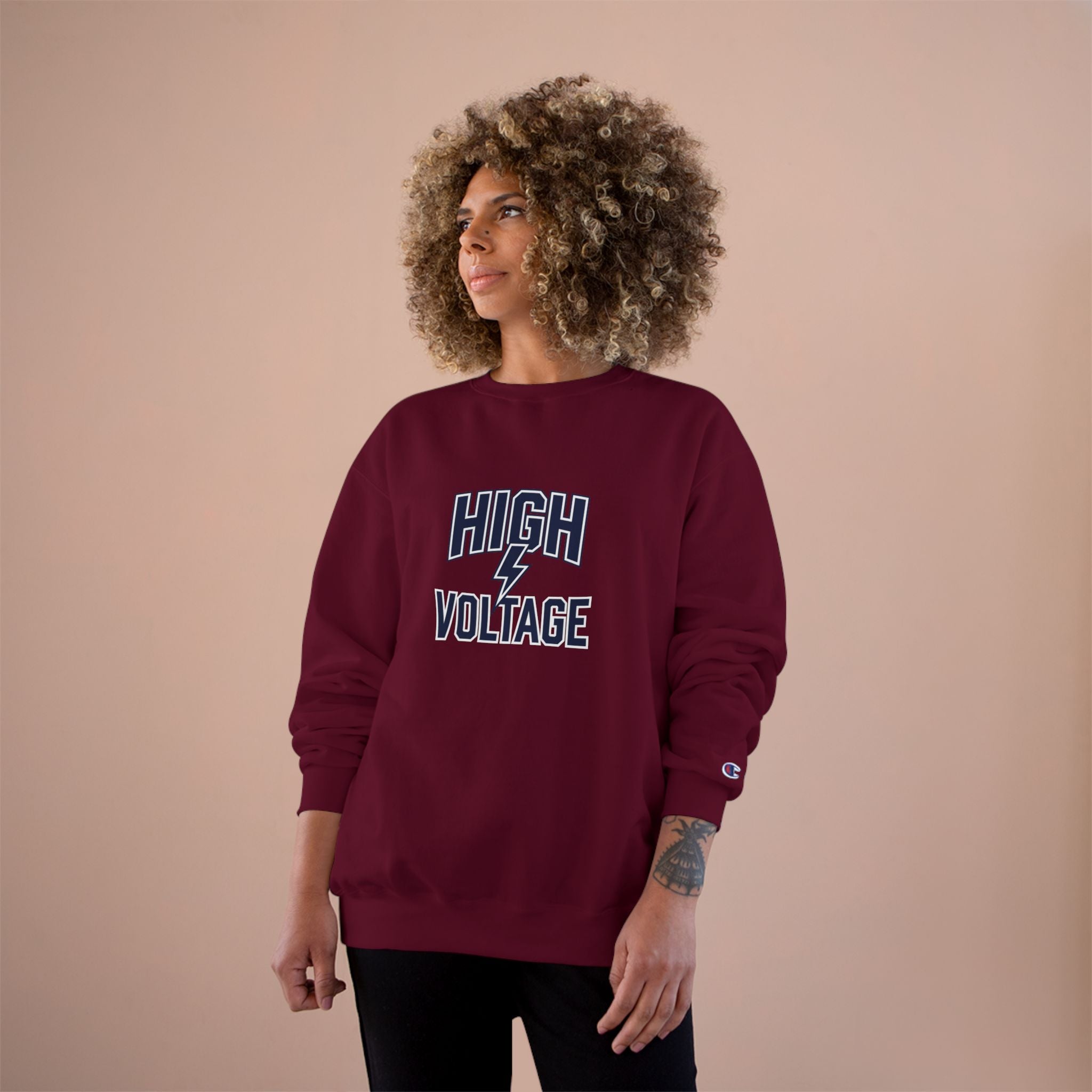 High Voltage Electrician Sweatshirt | Funny Electrician Gift Crewneck