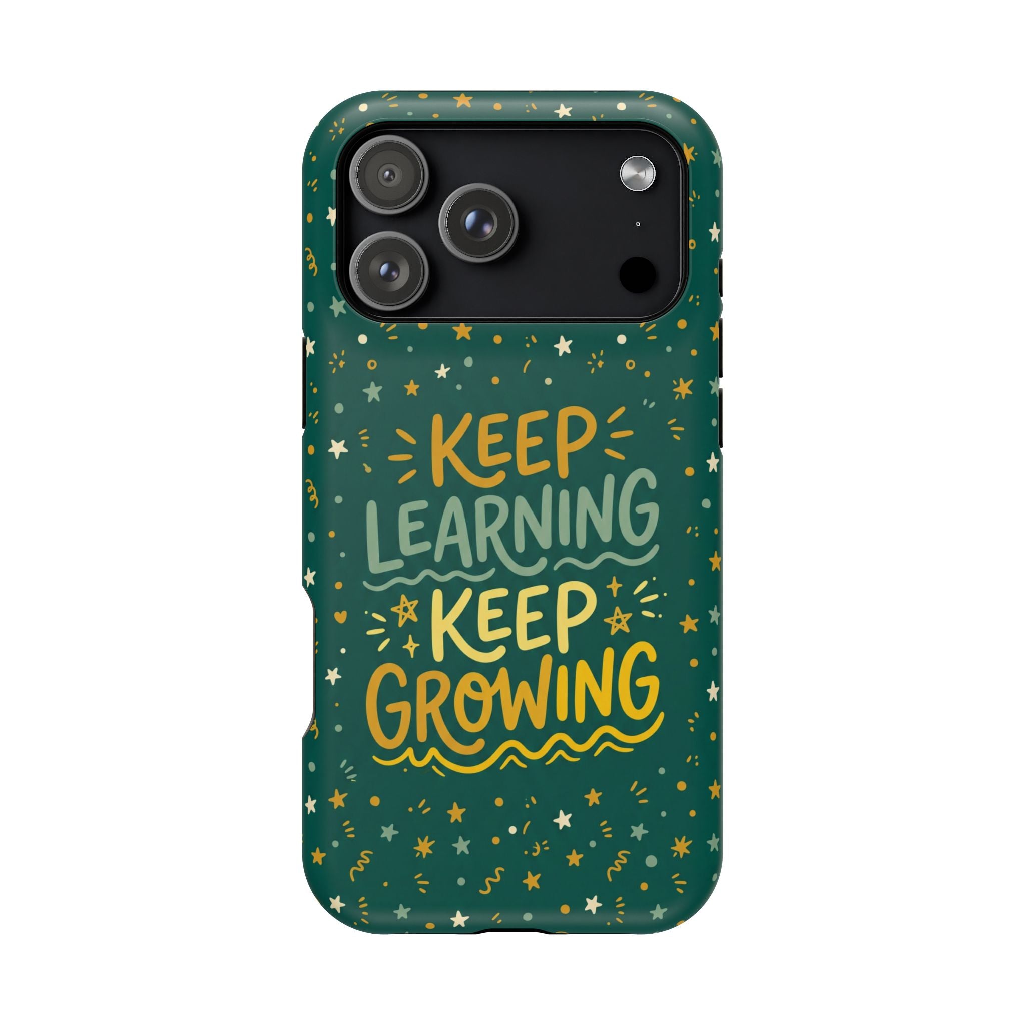 Keep Learning Keep Growing Teacher Phone Case — Wireless Charging Cover