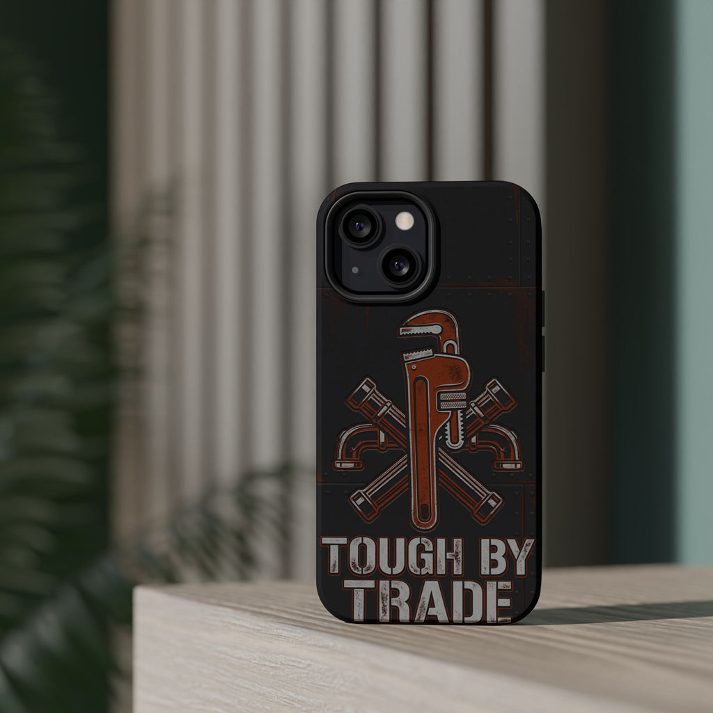 Tough By Trade Phone Case — Crossed Wrenches Wireless Charging Cover