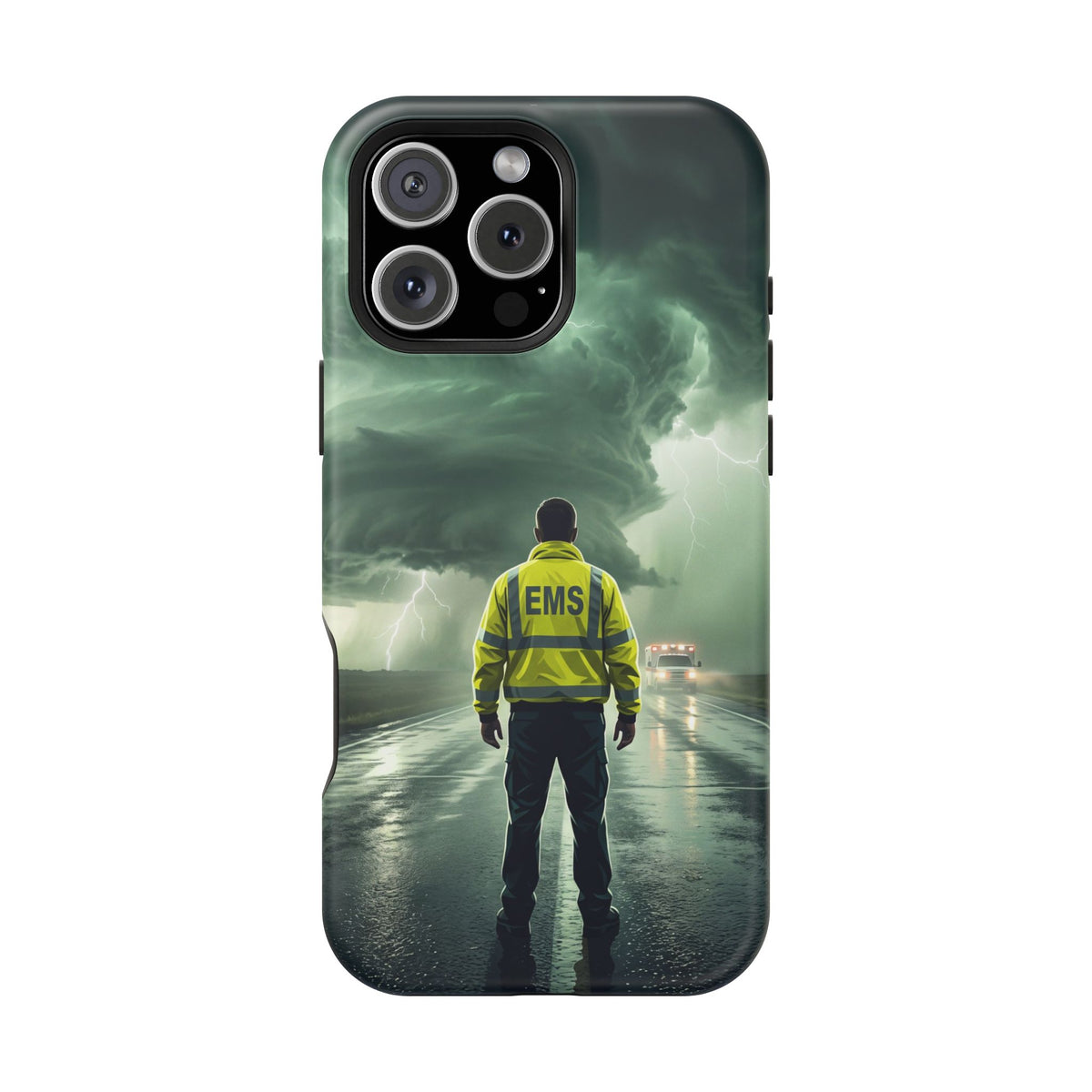EMS Green Storm Phone Case — Magnetic Wireless Charging Cover