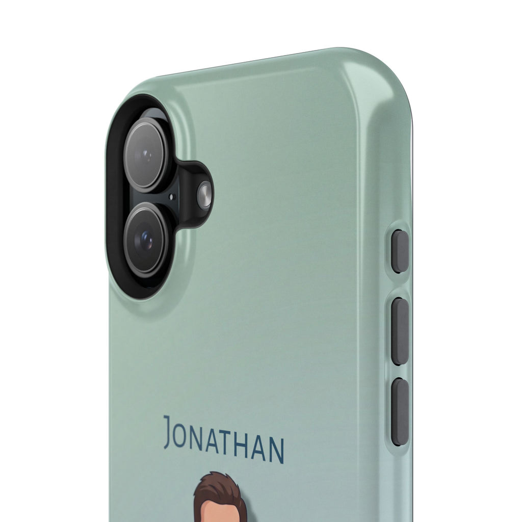 Personalized Nurse Portrait Phone Case — Impact-Resistant Wireless Charging Cover