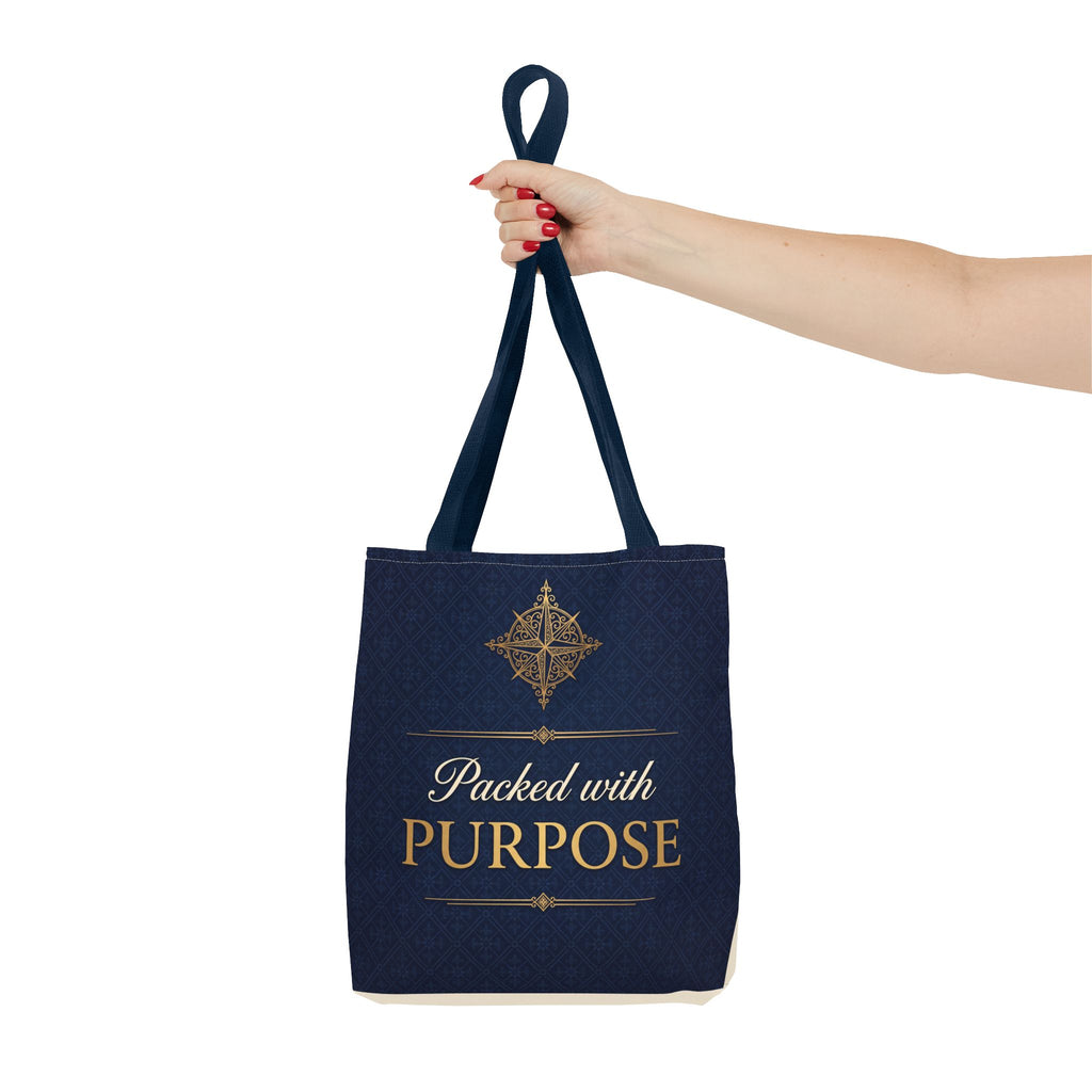 Packed with Purpose Tote | Inspirational Nurse Gift Tote Bag | Healthcare Worker Appreciation Gift | Premium Polyester Carry-All
