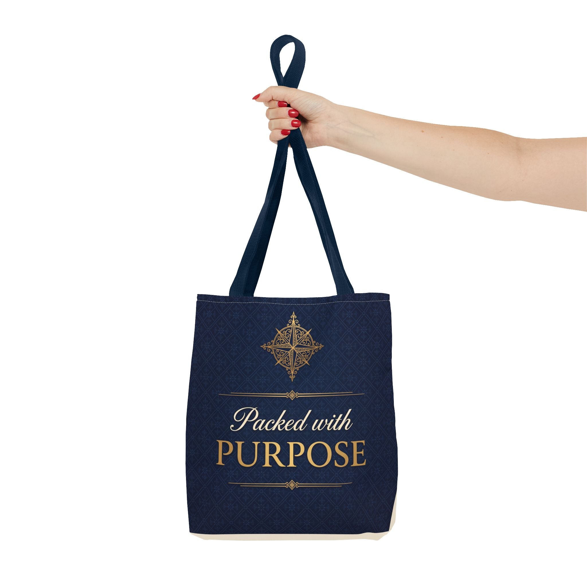 Packed with Purpose Tote | Inspirational Nurse Gift Tote Bag | Healthcare Worker Appreciation Gift | Premium Polyester Carry-All