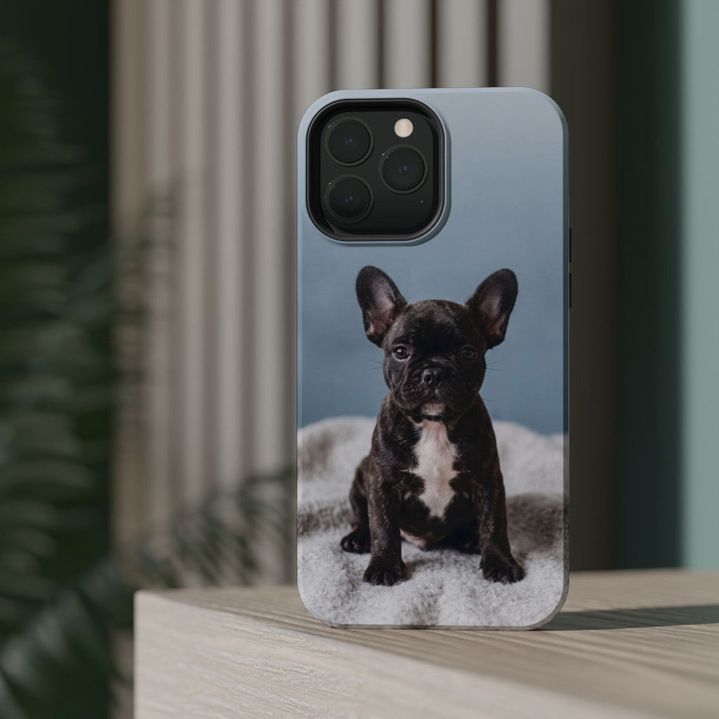 French Bulldog Puppy Phone Case — Impact-Resistant Wireless Charging Cover
