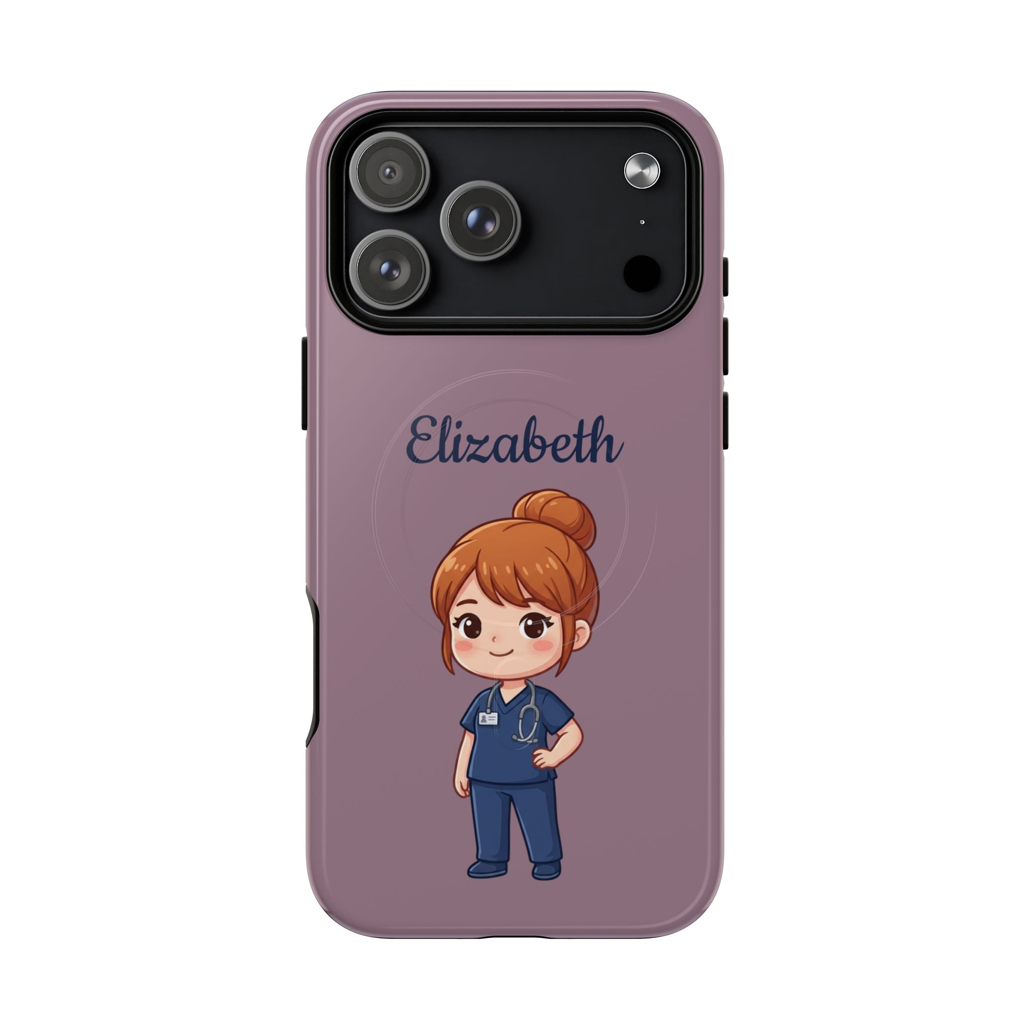Personalized Nurse Phone Case with Custom Name | MagSafe Compatible iPhone Case