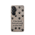 A True Friend Leaves Paw Prints Phone Case — Impact-Resistant Wireless Charging Cover