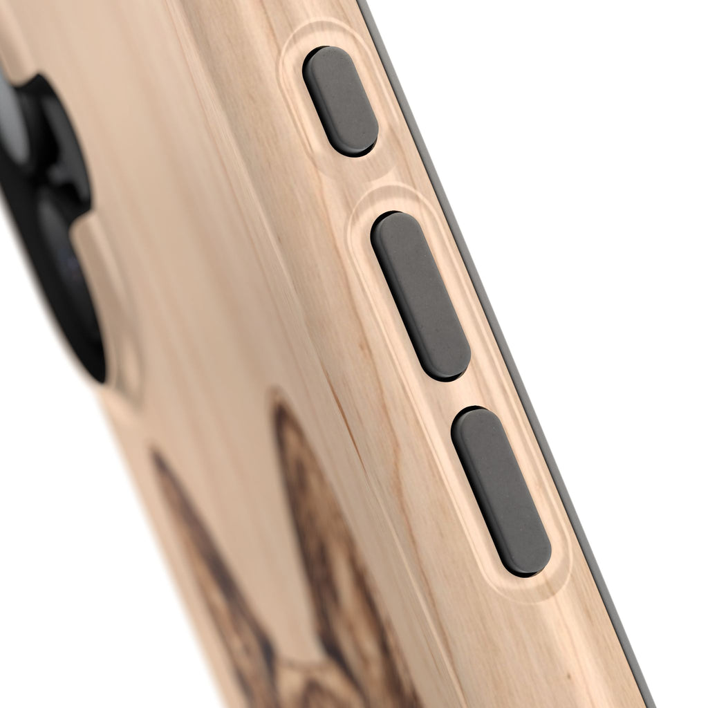 German Shepherd Phone Case | Pyrography Art — Tough Magnetic Case with Wireless Charging