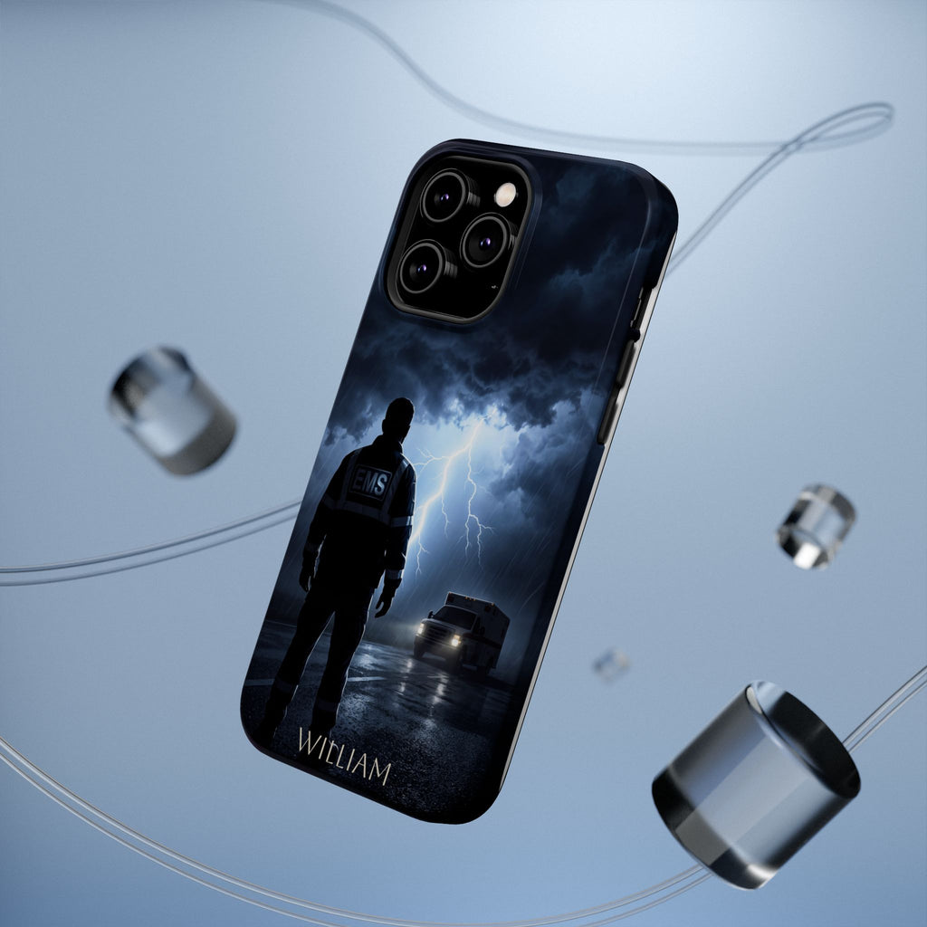 Personalized Lightning Storm EMS Phone Case — Wireless Charging Cover