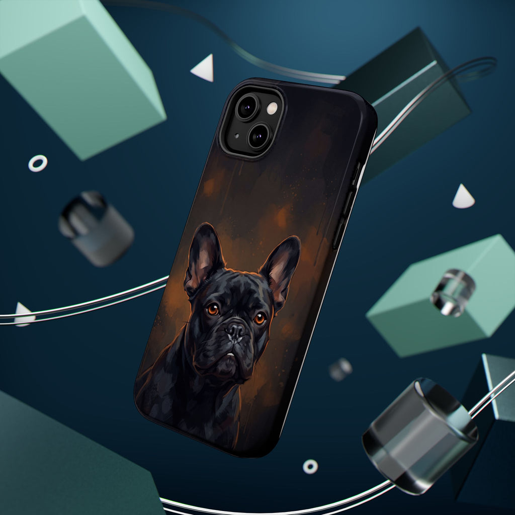 French Bulldog Portrait Phone Case — Impact-Resistant Wireless Charging Cover