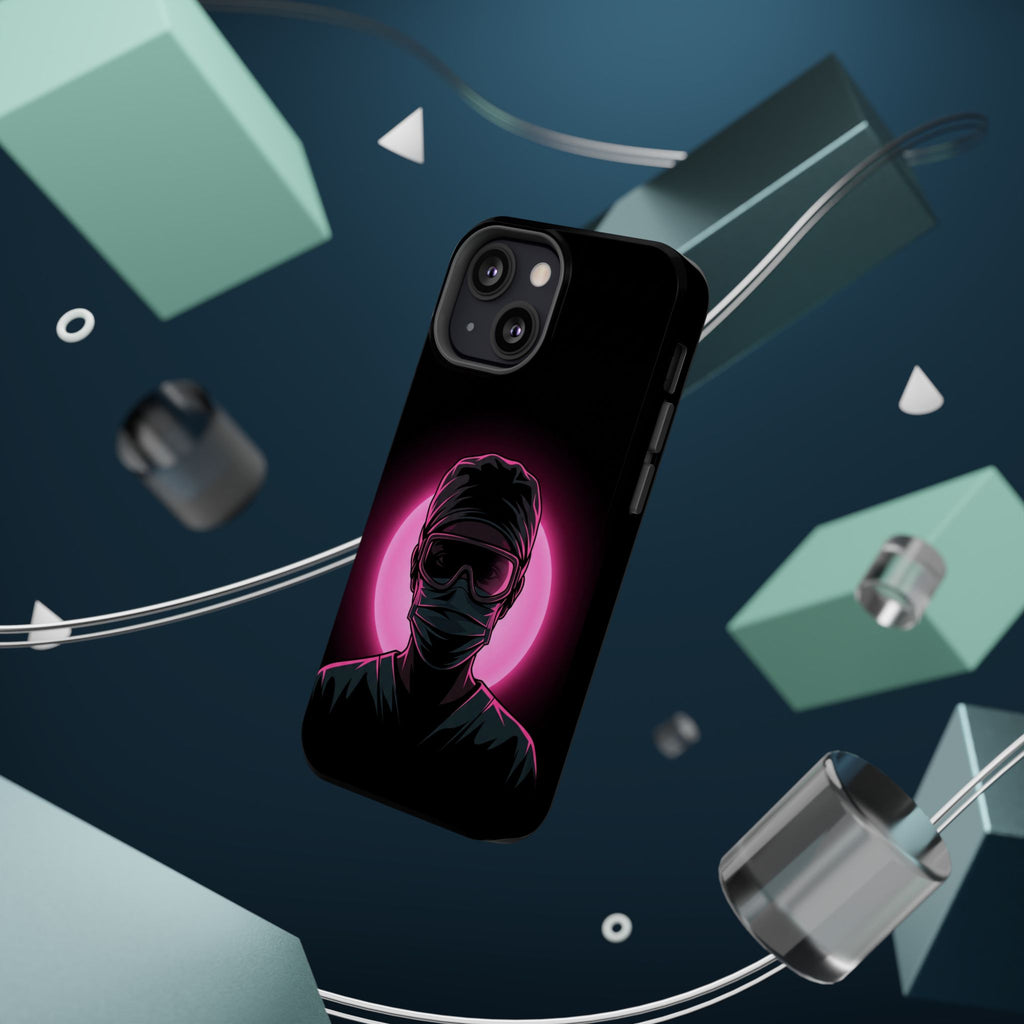 Nurse Portrait Phone Case — Navy Wireless Charging Cover