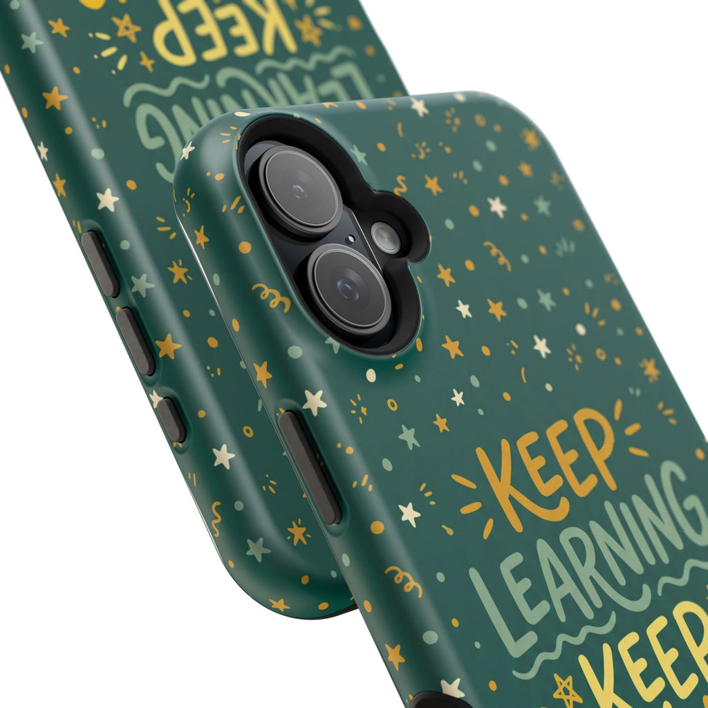Keep Learning Keep Growing Teacher Phone Case — Wireless Charging Cover
