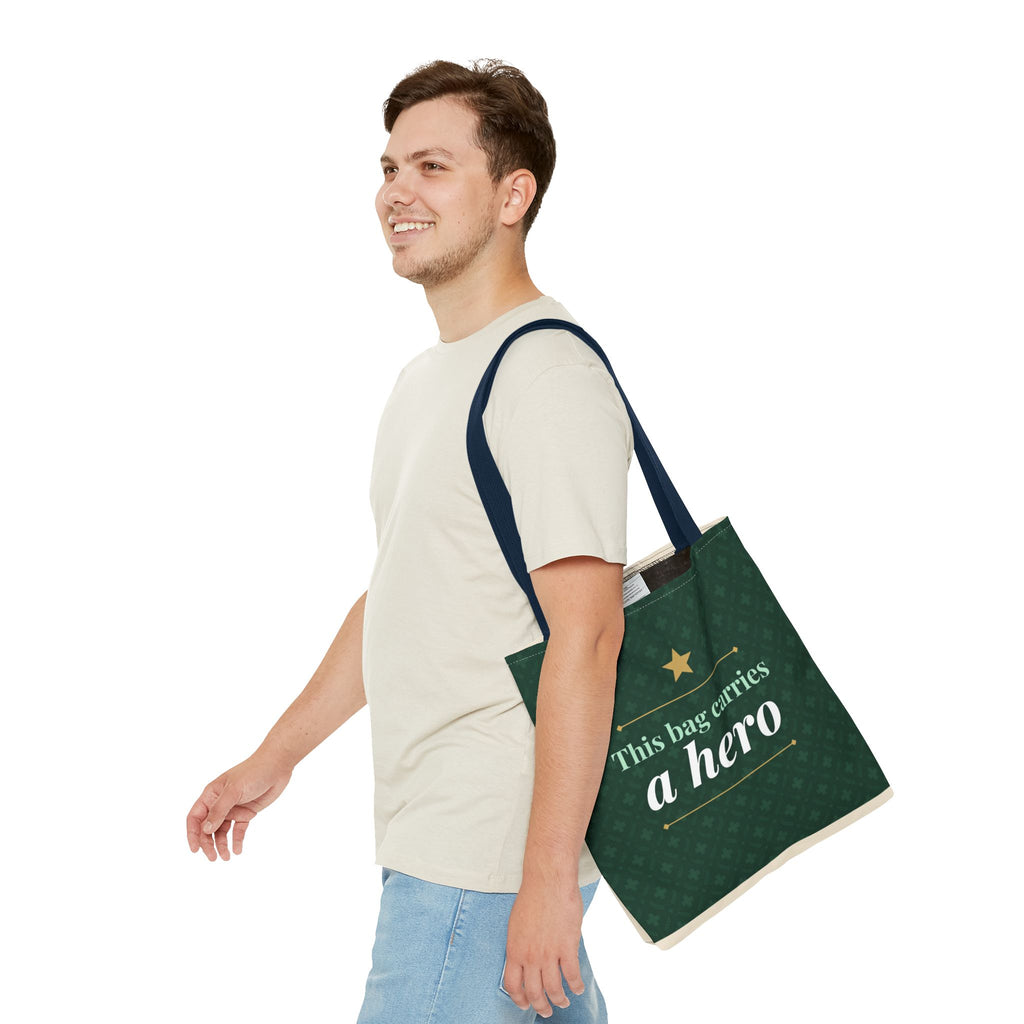 This Bag Carries a Hero Tote | Nurse Gift Tote Bag | Essential Worker Appreciation Gift | Premium Polyester Carry-All