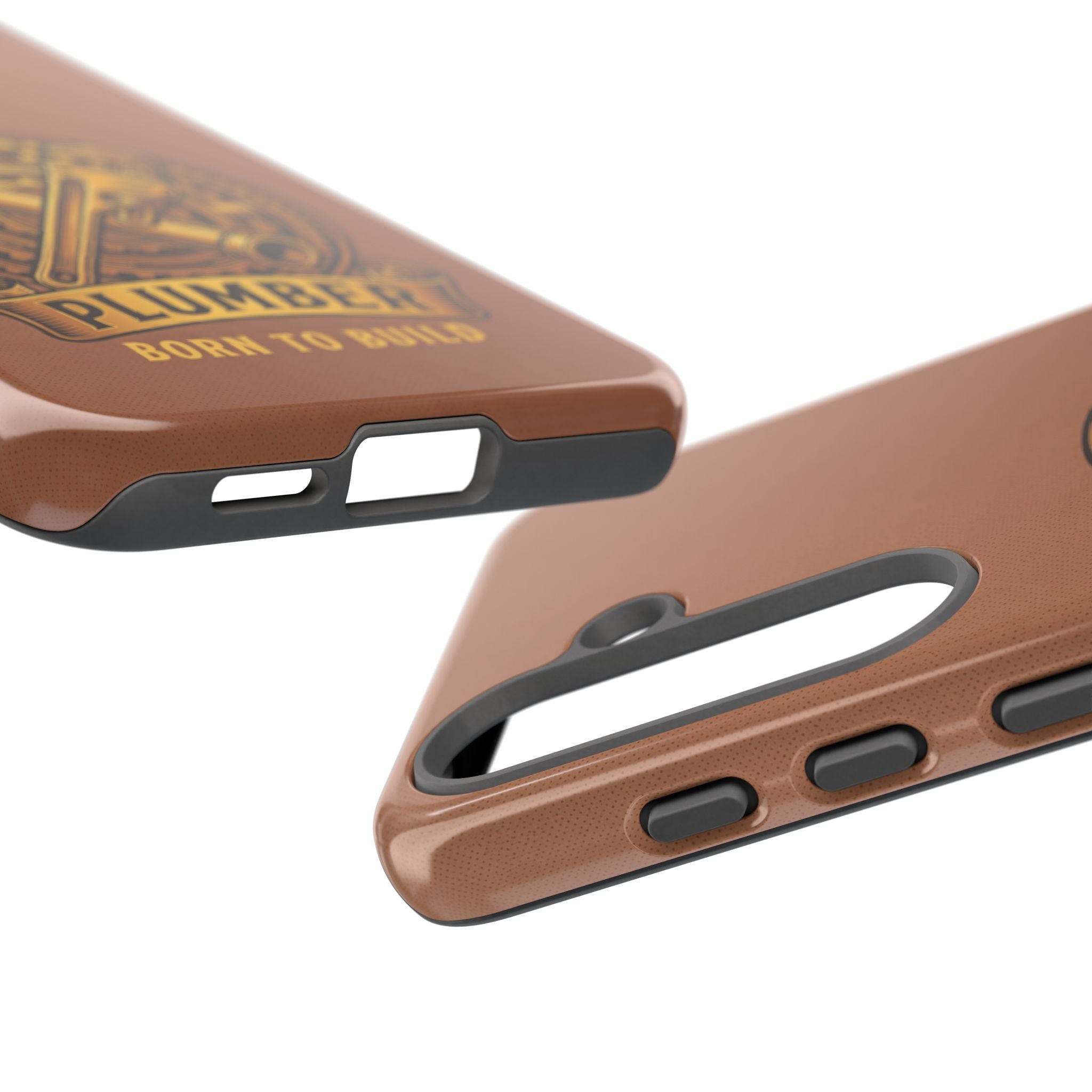 Plumber Born to Build Leather Phone Case - Samsung & iPhone Series