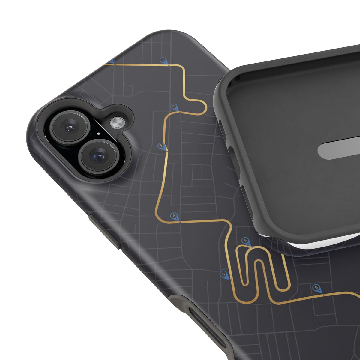 Paramedic/EMT Route Line Phone Case — Magnetic Wireless Charging Cover