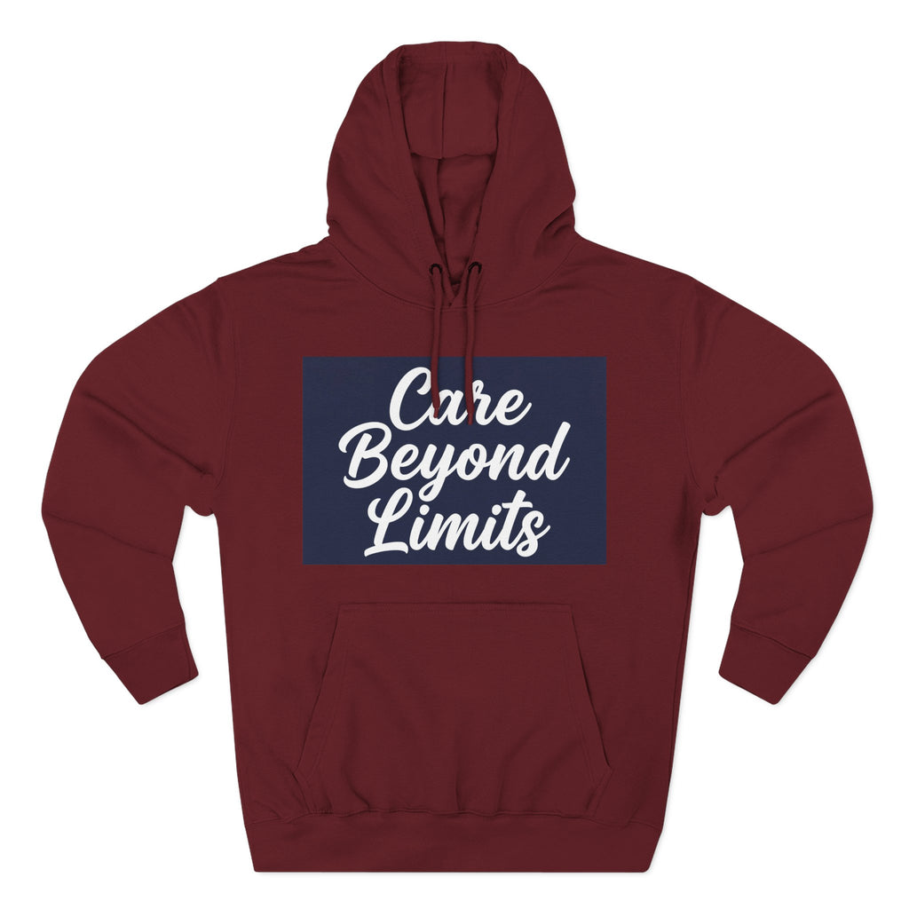 Care beyond limits Nurse Hoodie — Unisex Unisex Pullover for Registered Nurses and Healthworkers