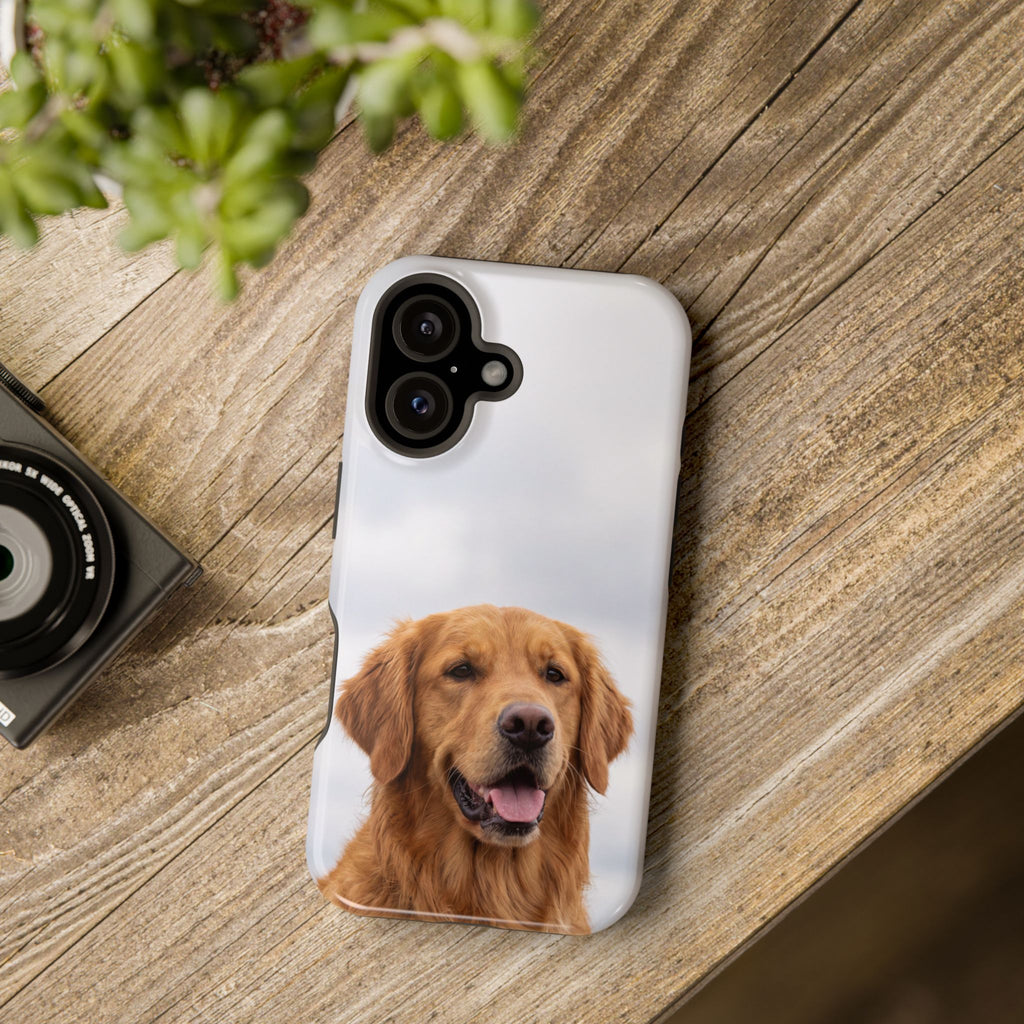 Golden Retriever Phone Case — Impact-Resistant Wireless Charging Cover