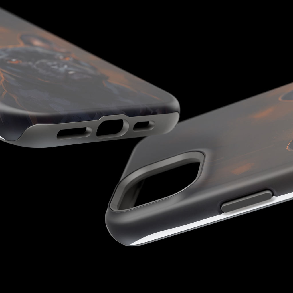 French Bulldog Portrait Phone Case — Impact-Resistant Wireless Charging Cover