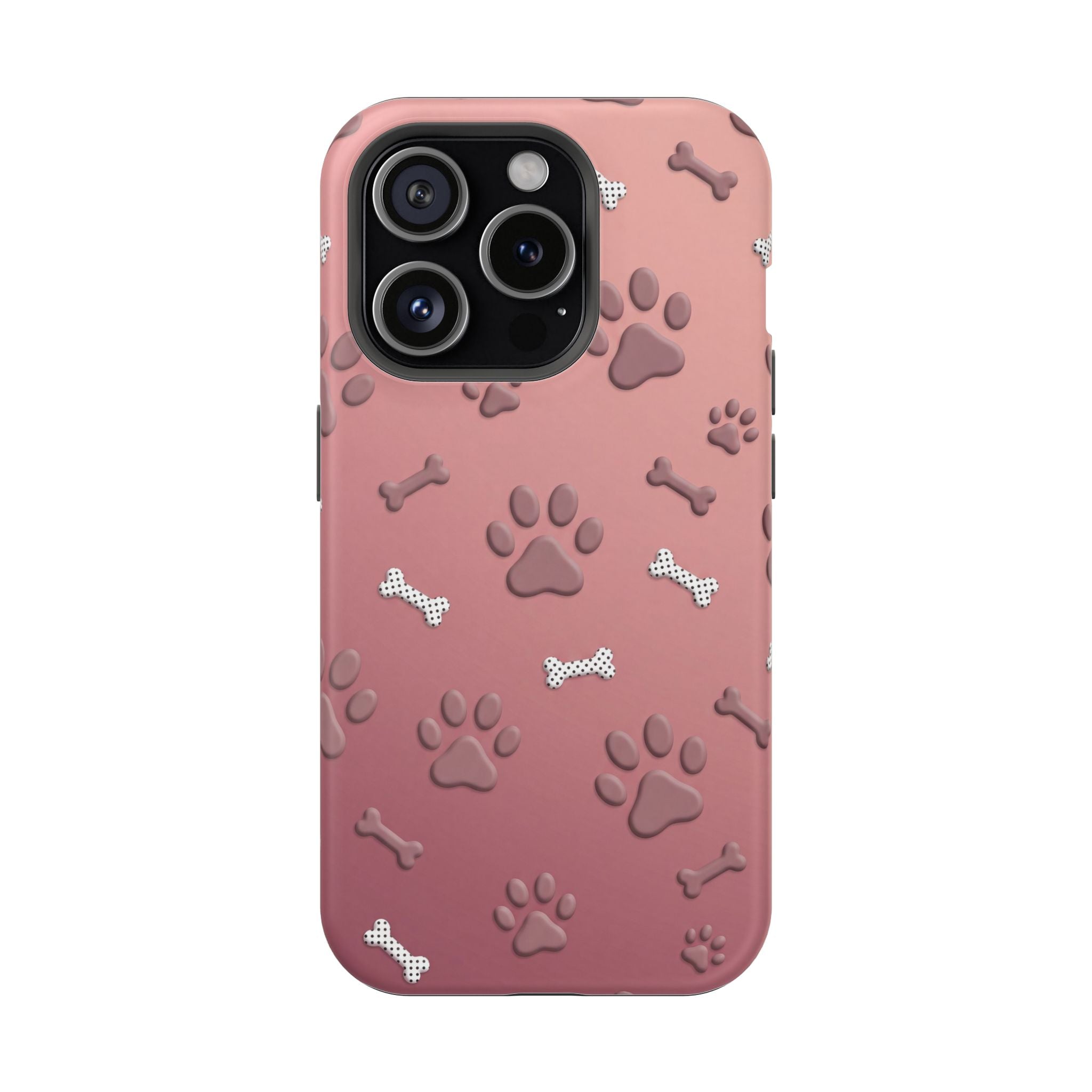 Paws & Bones Phone Case — Impact-Resistant Wireless Charging Cover