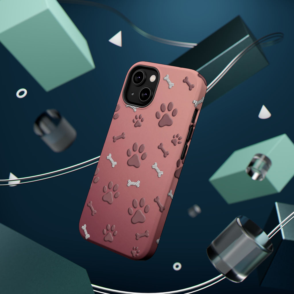 Paws & Bones Phone Case — Impact-Resistant Wireless Charging Cover