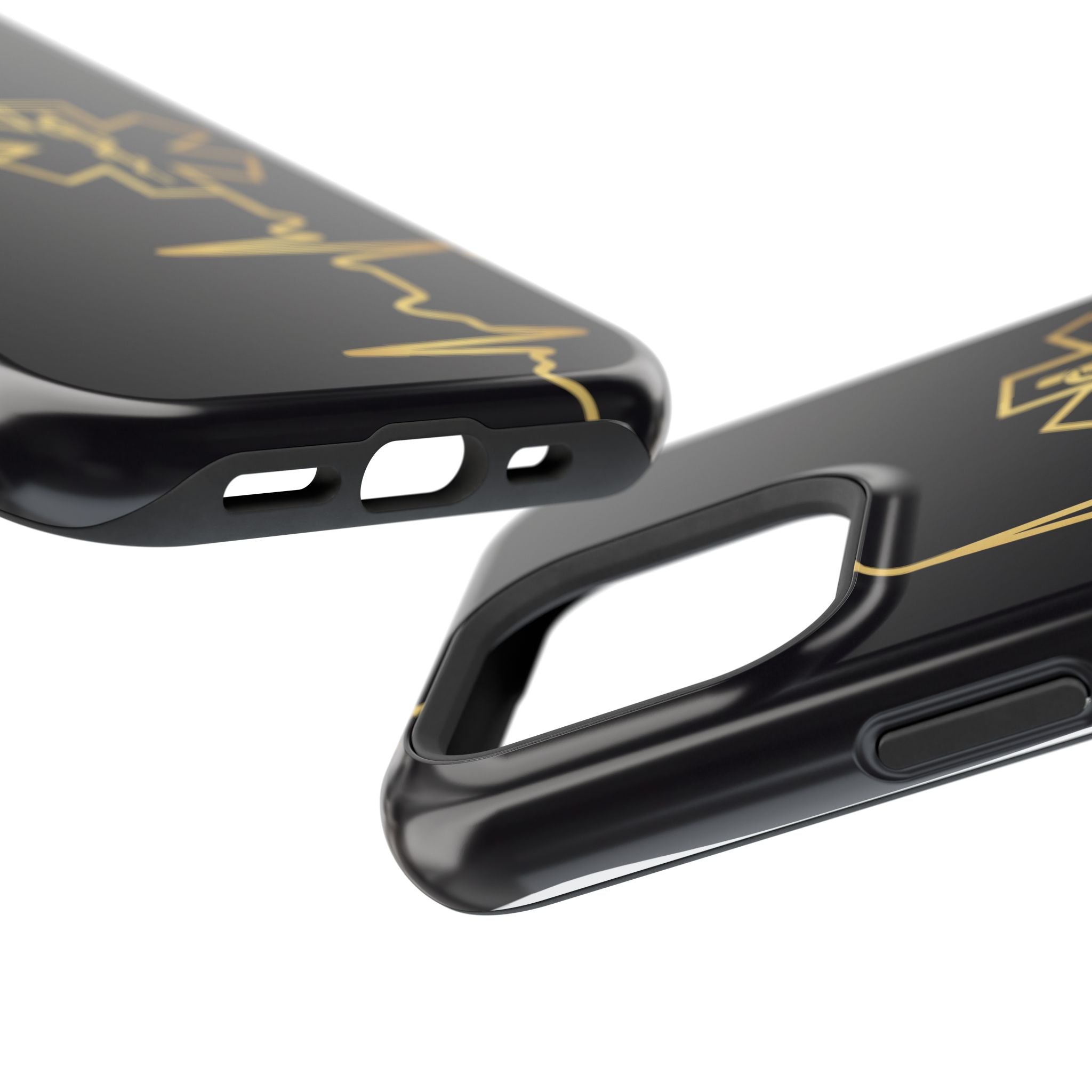 Paramedic/EMT Heartbeat Line Phone Case — Magnetic Wireless Charging Cover