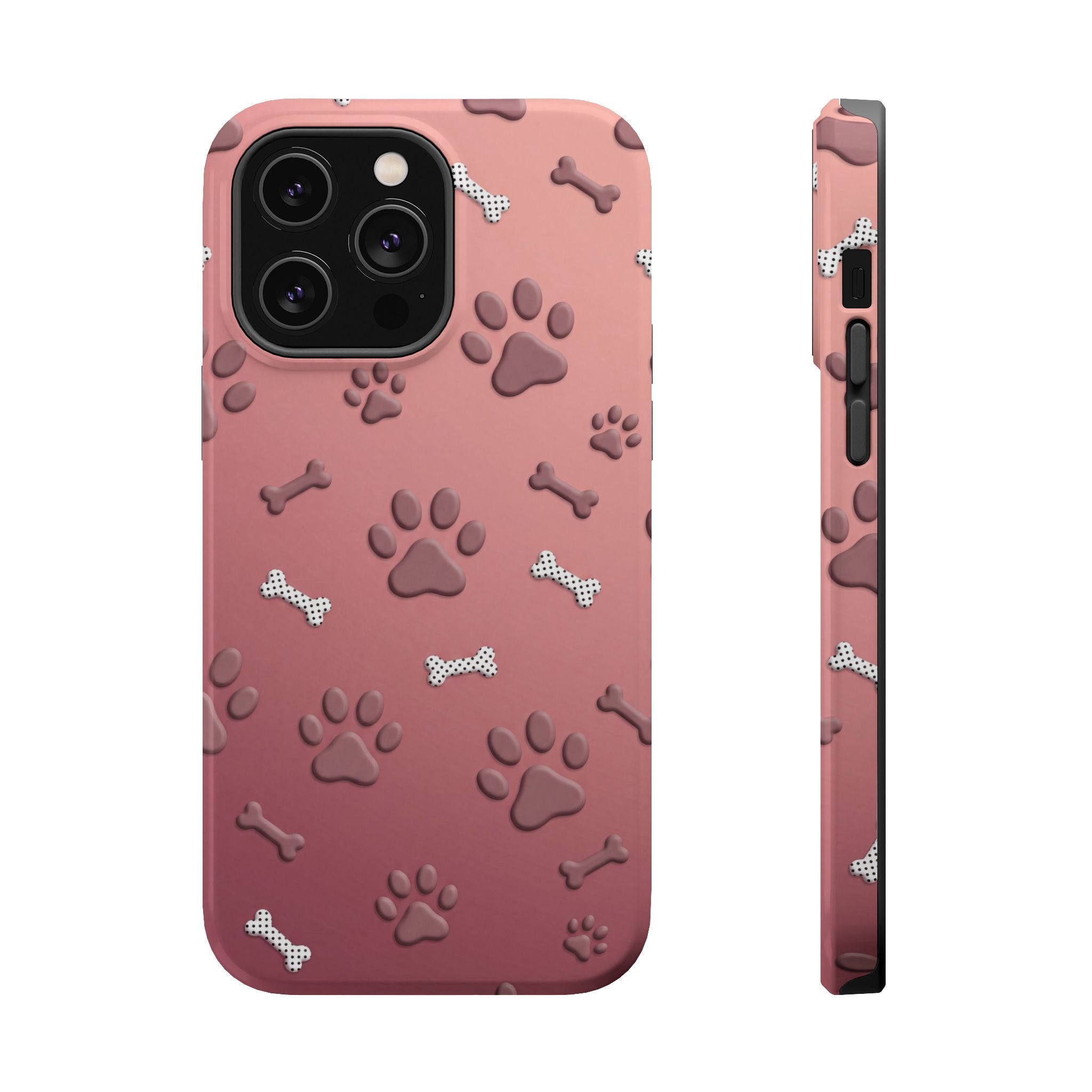 Paws & Bones Phone Case — Impact-Resistant Wireless Charging Cover
