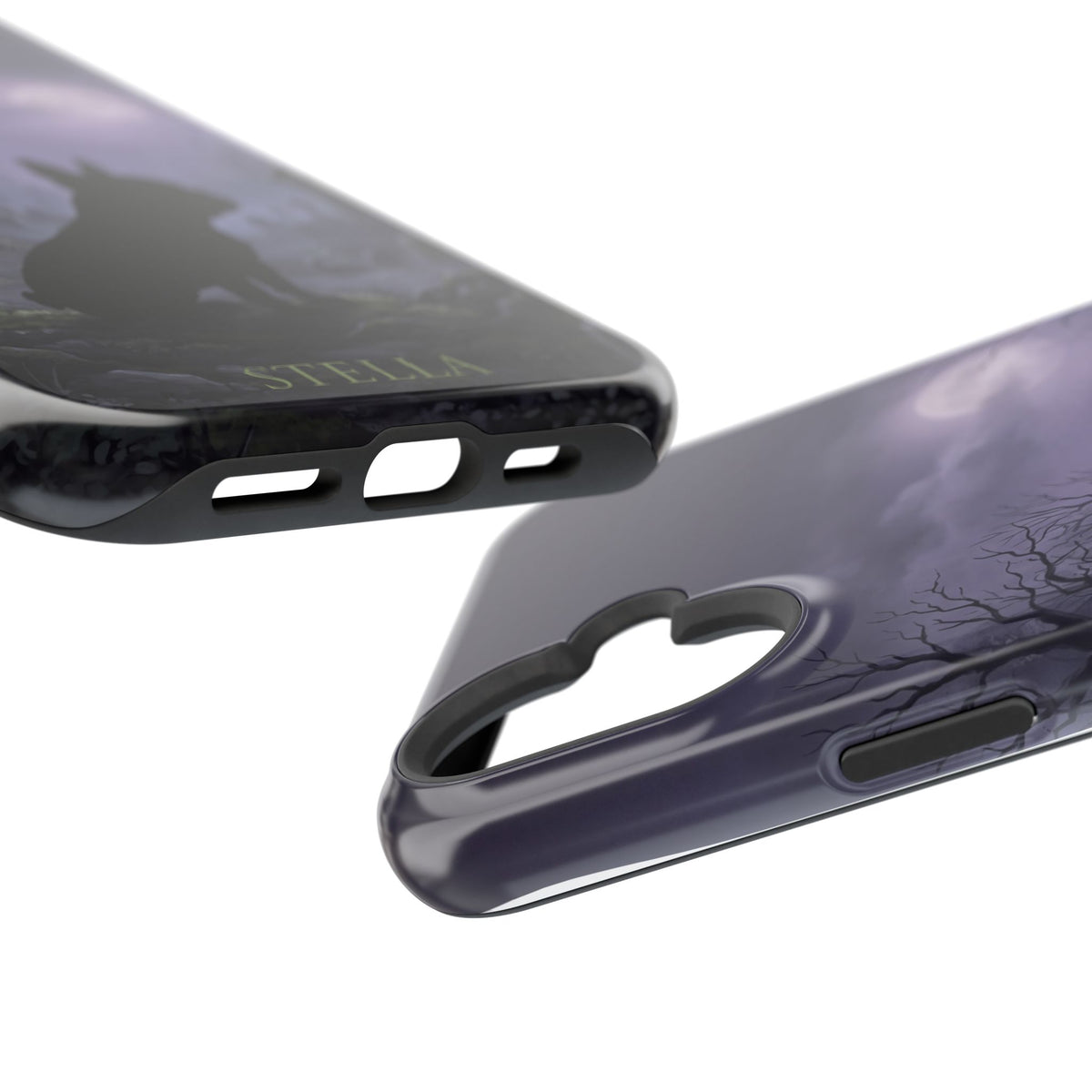 Personalized French Bulldog Moonlit Graveyard Phone Case — Wireless Charging Cover