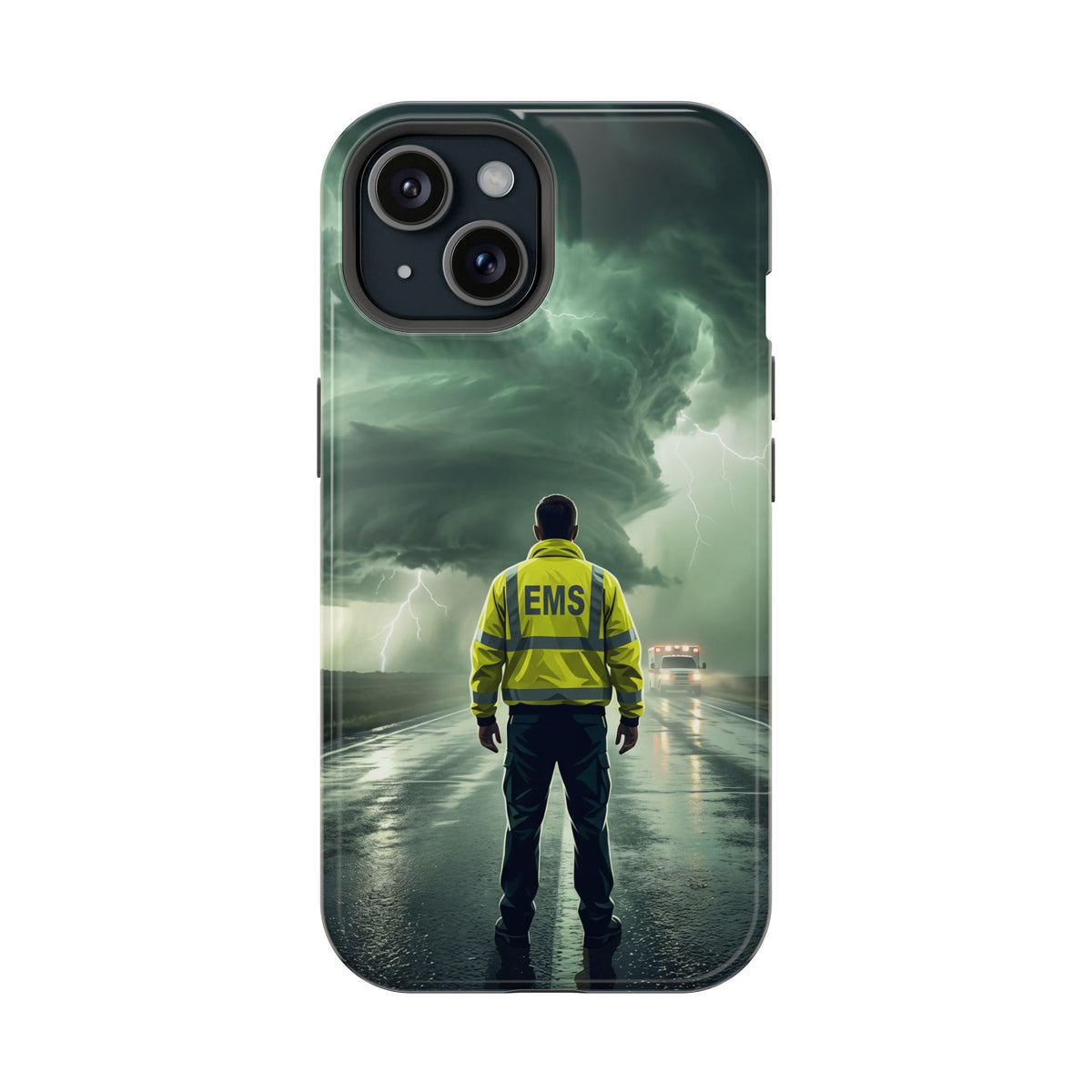 EMS Green Storm Phone Case — Magnetic Wireless Charging Cover