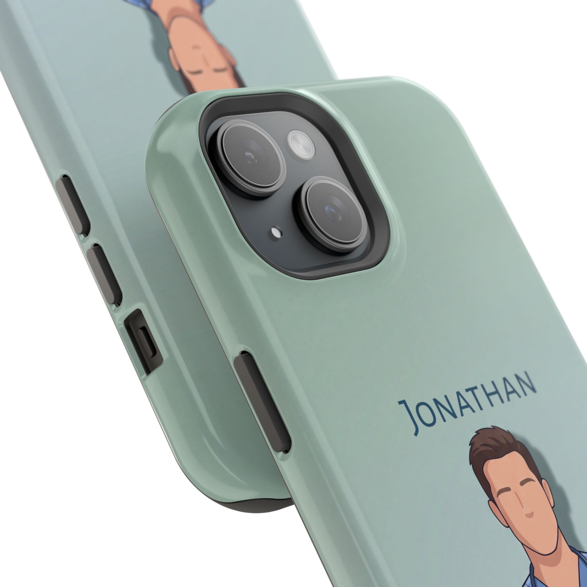 Personalized Nurse Portrait Phone Case — Impact-Resistant Wireless Charging Cover