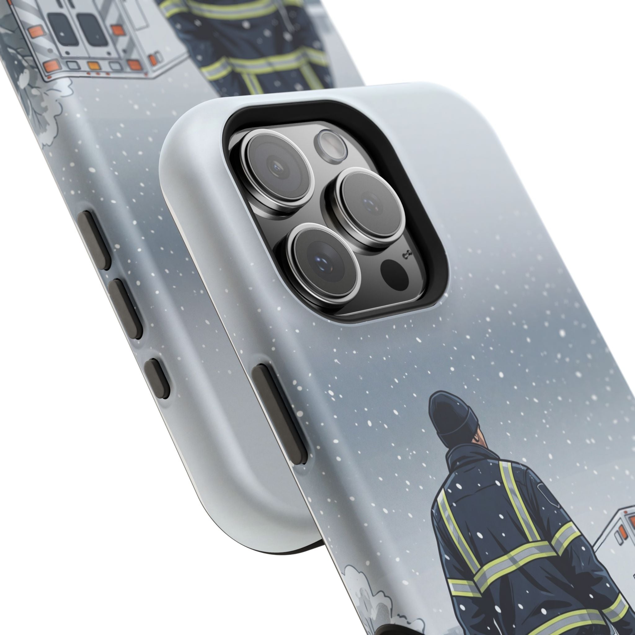 Bold Paramedic/EMT Portrait Phone Case — Magnetic Wireless Charging Cover