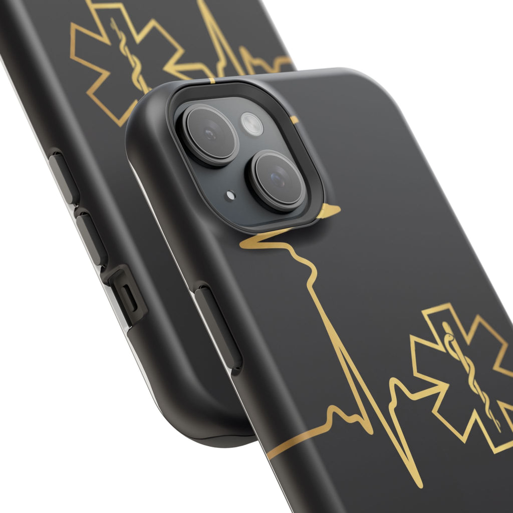 Paramedic/EMT Heartbeat Line Phone Case — Magnetic Wireless Charging Cover