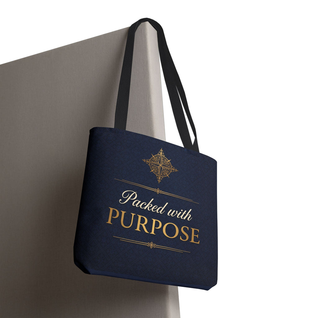 Packed with Purpose Tote | Inspirational Nurse Gift Tote Bag | Healthcare Worker Appreciation Gift | Premium Polyester Carry-All