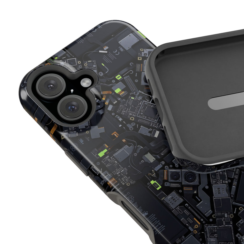 Circuit Core Phone Case — Motherboard Print Wireless Charging Cover